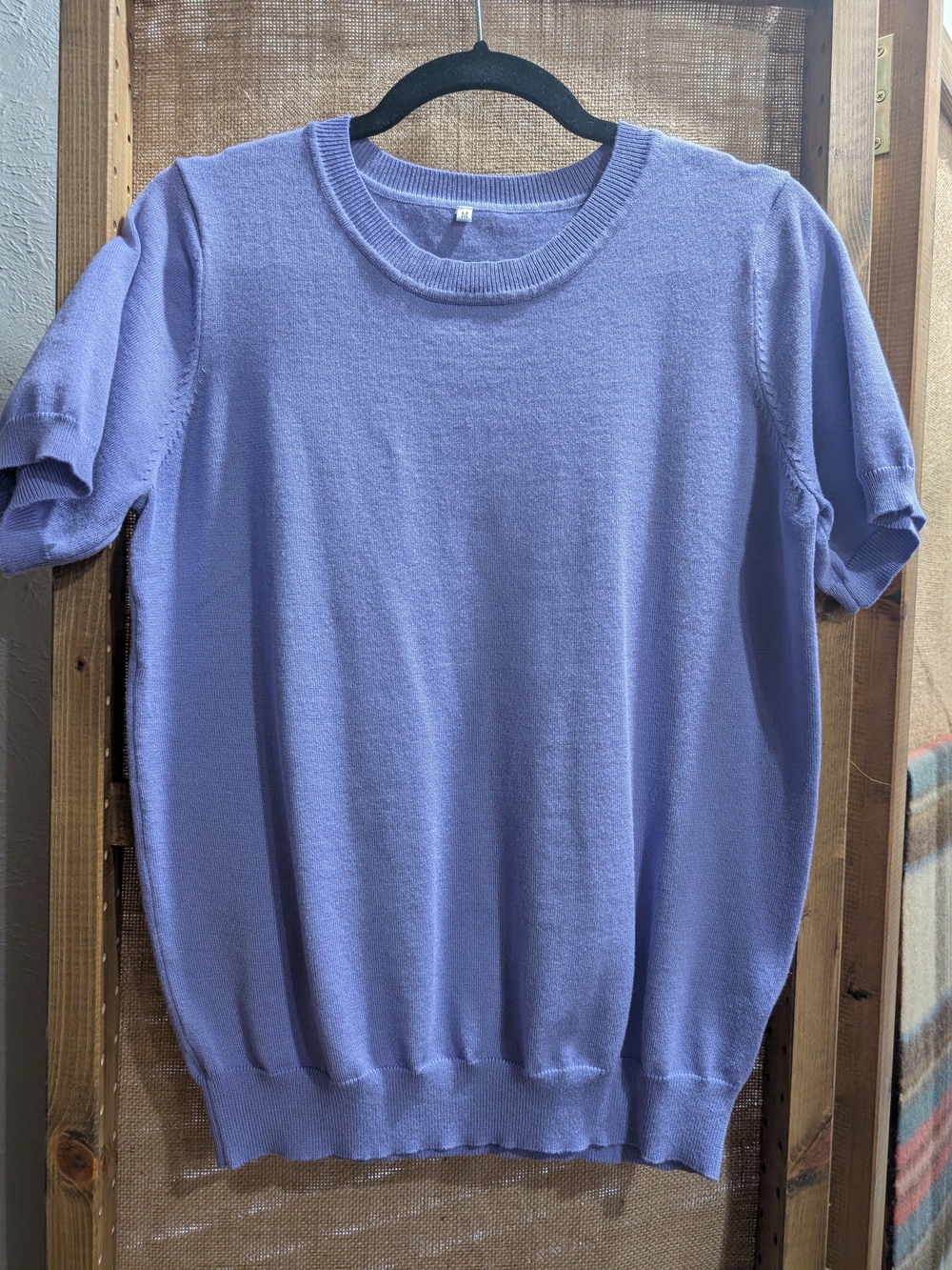 zeagoo Lavender Short-Sleeve Knit Tee